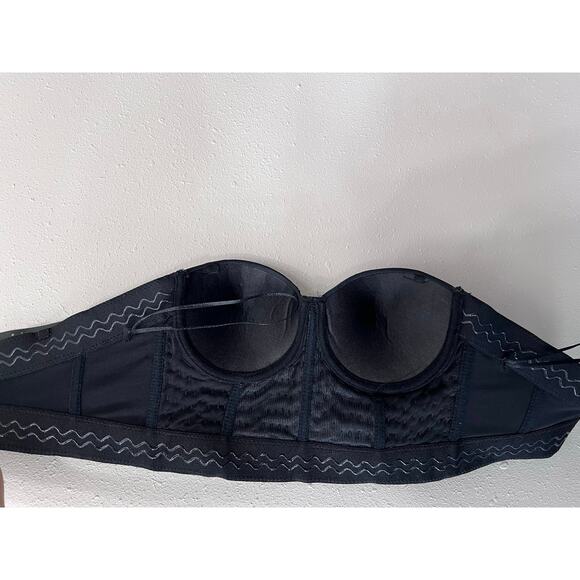 NWT Alivila Y Sequin Bustier Corset Top Sz S Black Silver Coquette Party Club - Picture 8 of 8